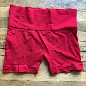 SET Active Red Bike Shorts High-Waisted Seamless